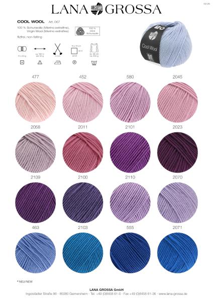 Cool Wool 2025 Farbkarte 2